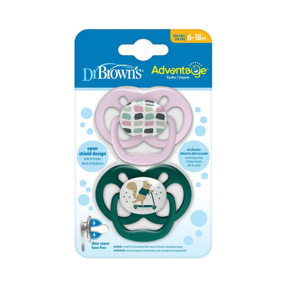 Dr. Brown’s™ Advantage™ Pacifiers, Ages 6-18 months, 2 count