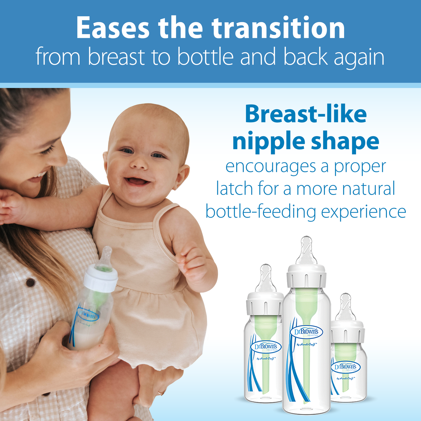 Dr. Brown's Natural Flow Narrow Baby Bottle Silicone Nipple, Level 3, 2-Pack